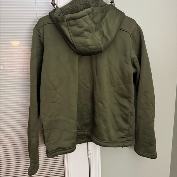 Drake Olive Green Men’s Sherpa-Lined Pullover - Picture 2 of 3